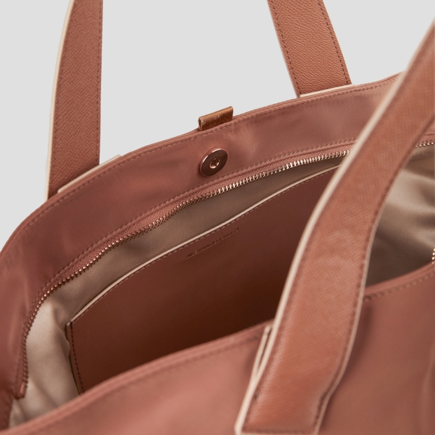 Sneakers Alexander Smith lauren medium handbag with shoulder strap in rust nylon - 4