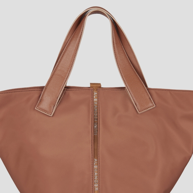 Sneakers Alexander Smith lauren medium handbag with shoulder strap in rust nylon - 5