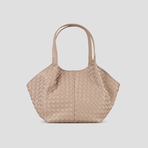 Sneakers Alexander Smith rachel medium shoulder bag in camel woven leather - 3