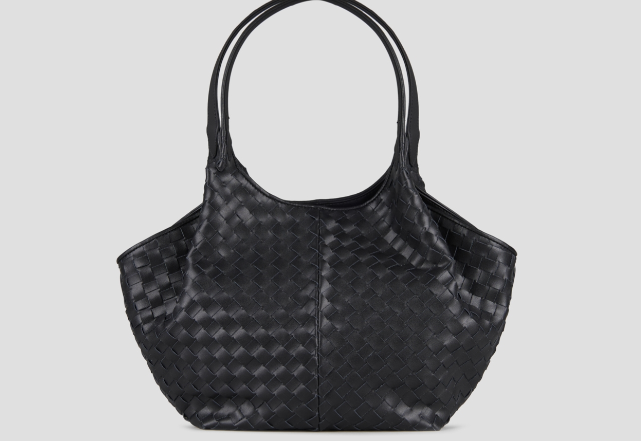 Sneakers Alexander Smith rachel medium shoulder bag in black woven leather - 1