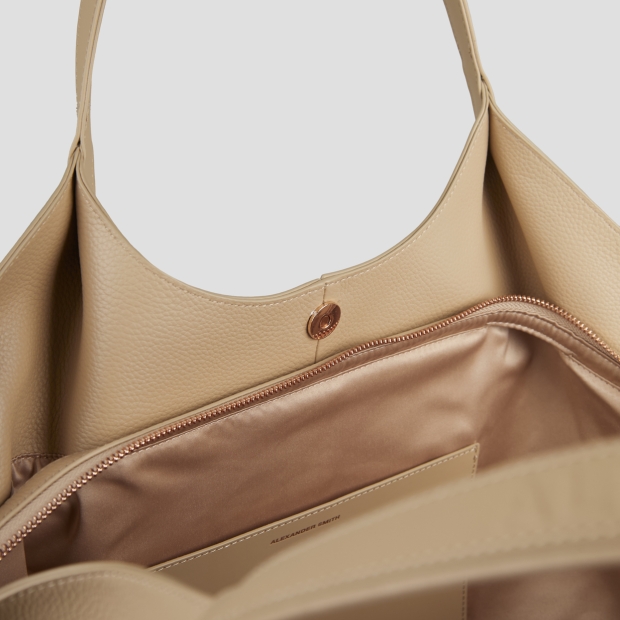 Sneakers Alexander Smith rachel large shoulder bag in camel tumbled leather - 4