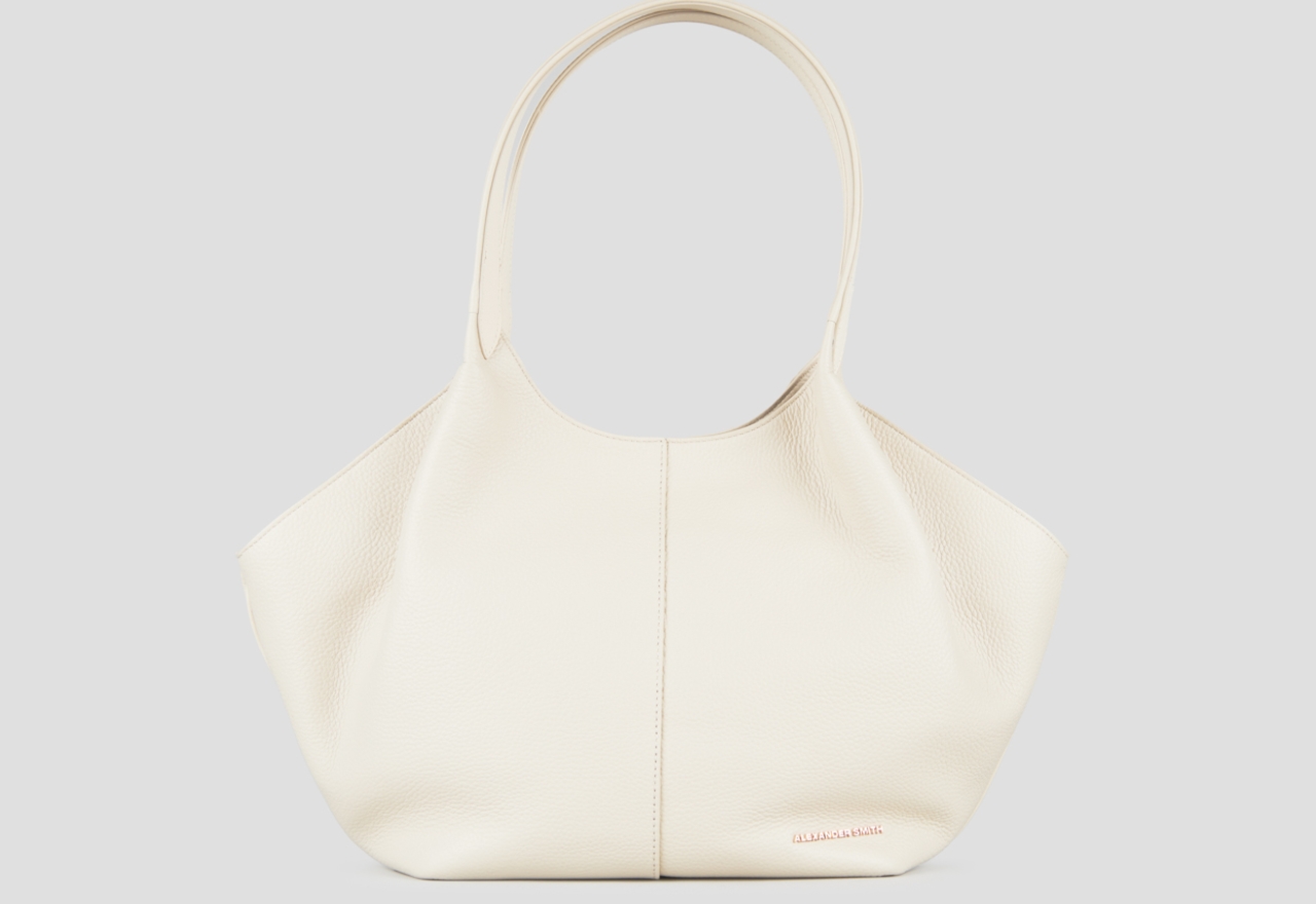 Sneakers Alexander Smith rachel medium shoulder bag in ivory tumbled leather - 1