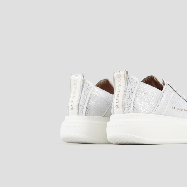 Sneakers Alexander Smith wembley woman deconstructed in silver tumbled leather - 5