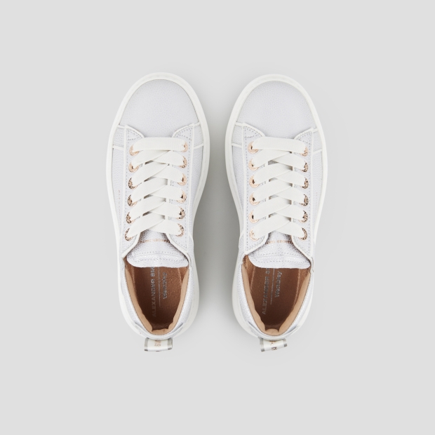 Sneakers Alexander Smith wembley woman deconstructed in silver tumbled leather - 6