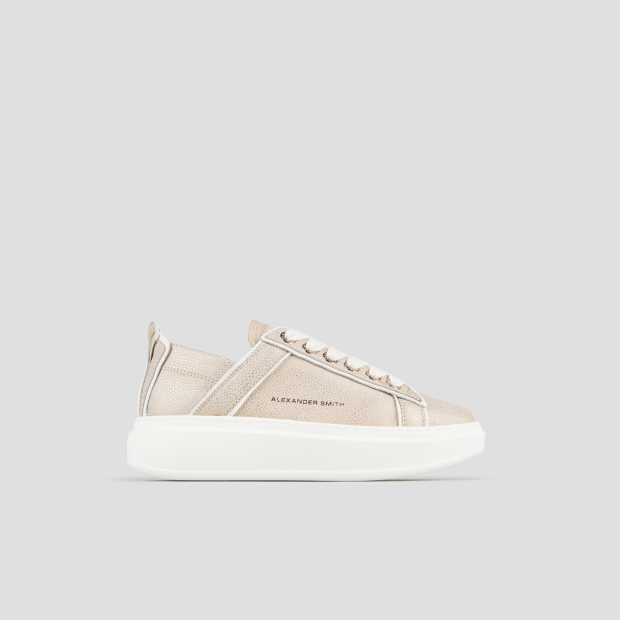 Sneakers Alexander Smith wembley woman deconstructed in cream tumbled leather - 1