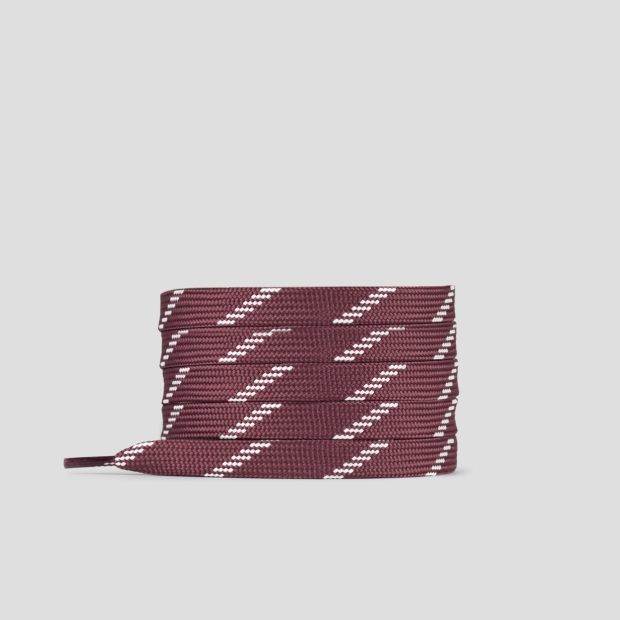 Sneakers Alexander Smith burgundy flat lace with white stripes for women - 1