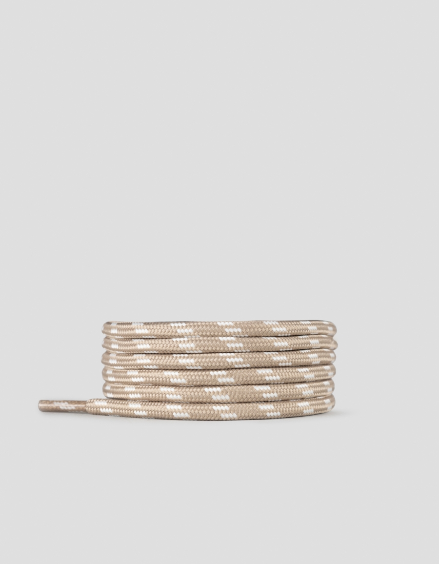 Sneakers Alexander Smith nude round lace with white stripes for women - 1