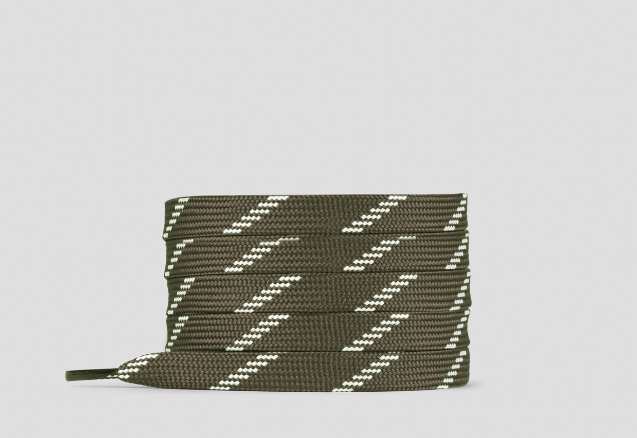 Sneakers Alexander Smith green flat lace with white stripes for women - 1