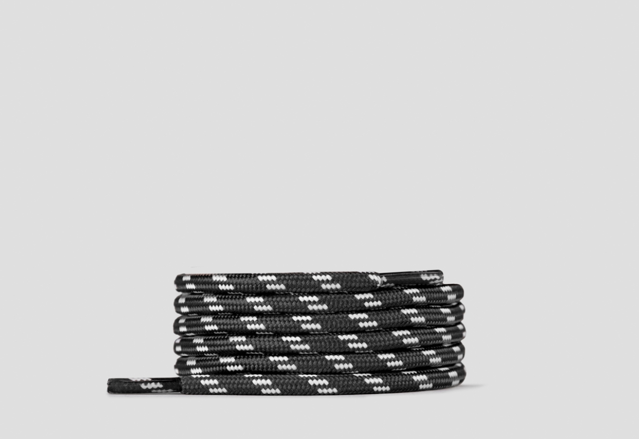 Sneakers Alexander Smith black round lace with white stripes for women - 1