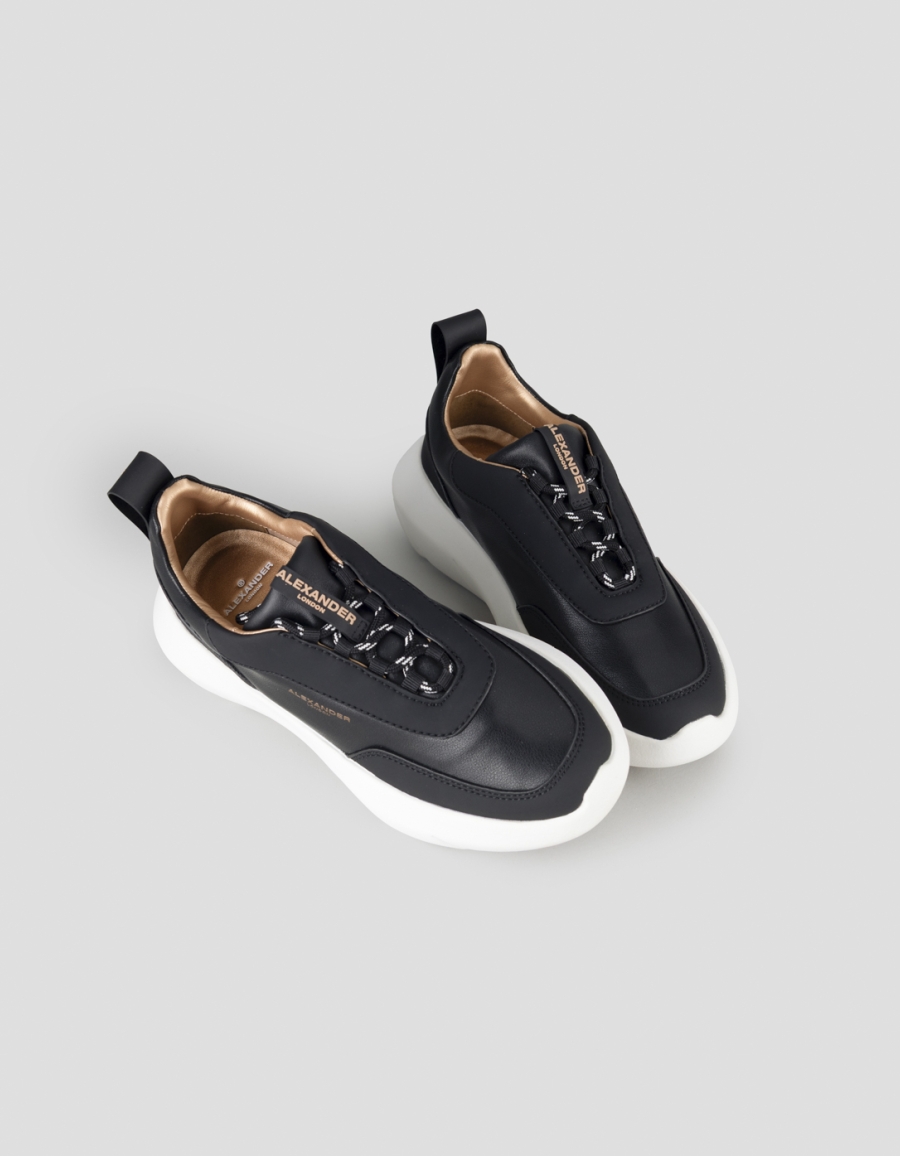 Sneakers Alexander Smith eclipse woman in black nappa and rubberized leather - 2