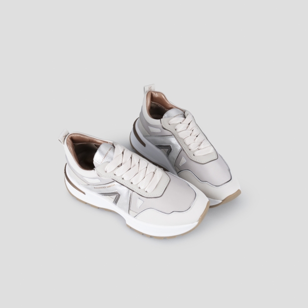 Sneakers Alexander Smith liverpool woman in ivory nylon and dusty laminated - 2