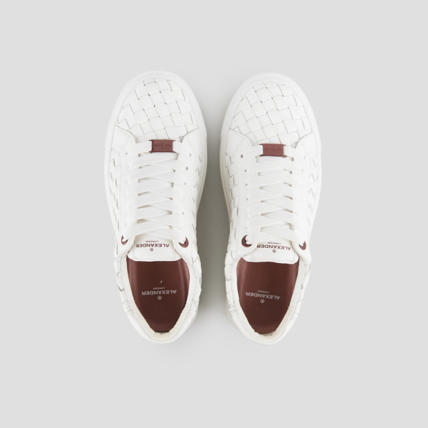 Sneakers Alexander Smith london woman in white woven leather - 6