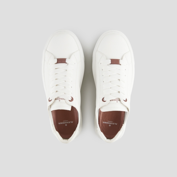 Sneakers Alexander Smith london woman deconstructed in white nappa leather - 6
