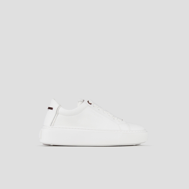 Sneakers Alexander Smith london woman in white tumbled leather - 1
