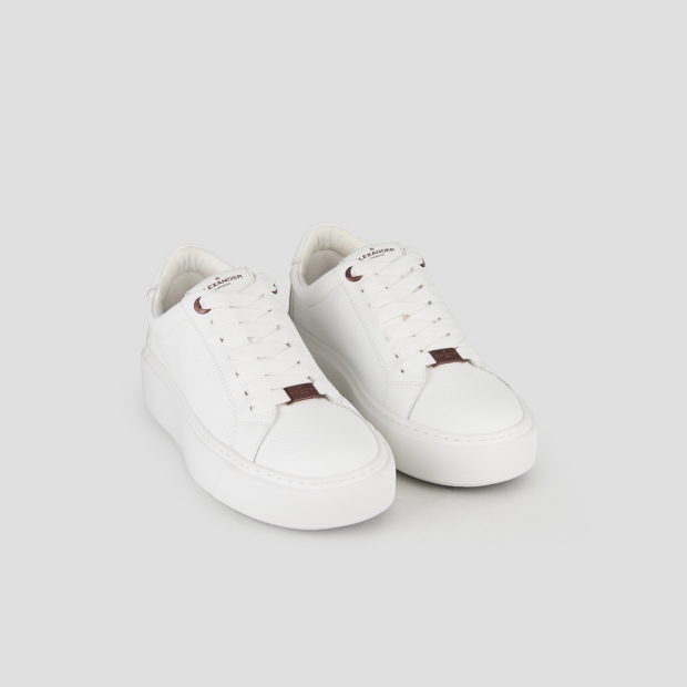 Sneakers Alexander Smith london woman in white tumbled leather - 4
