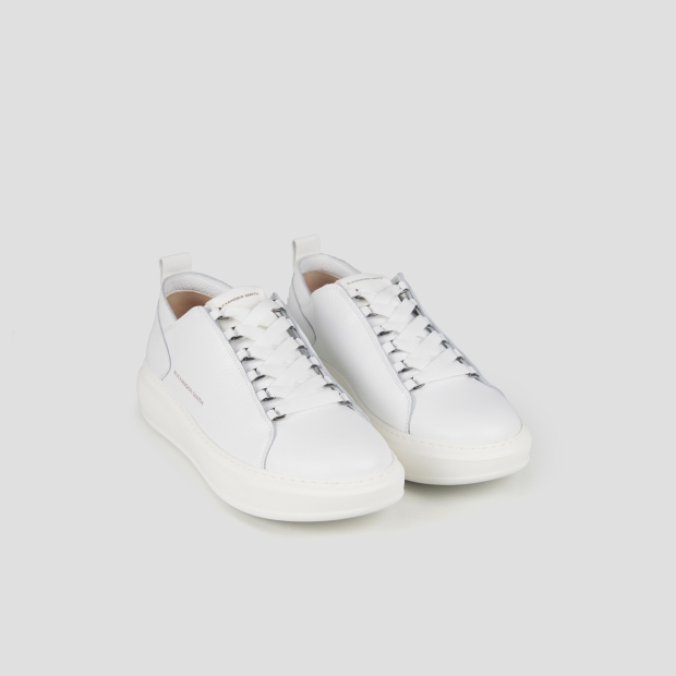 Sneakers Alexander Smith wembley man deconstructed in white tumbled leather - 4