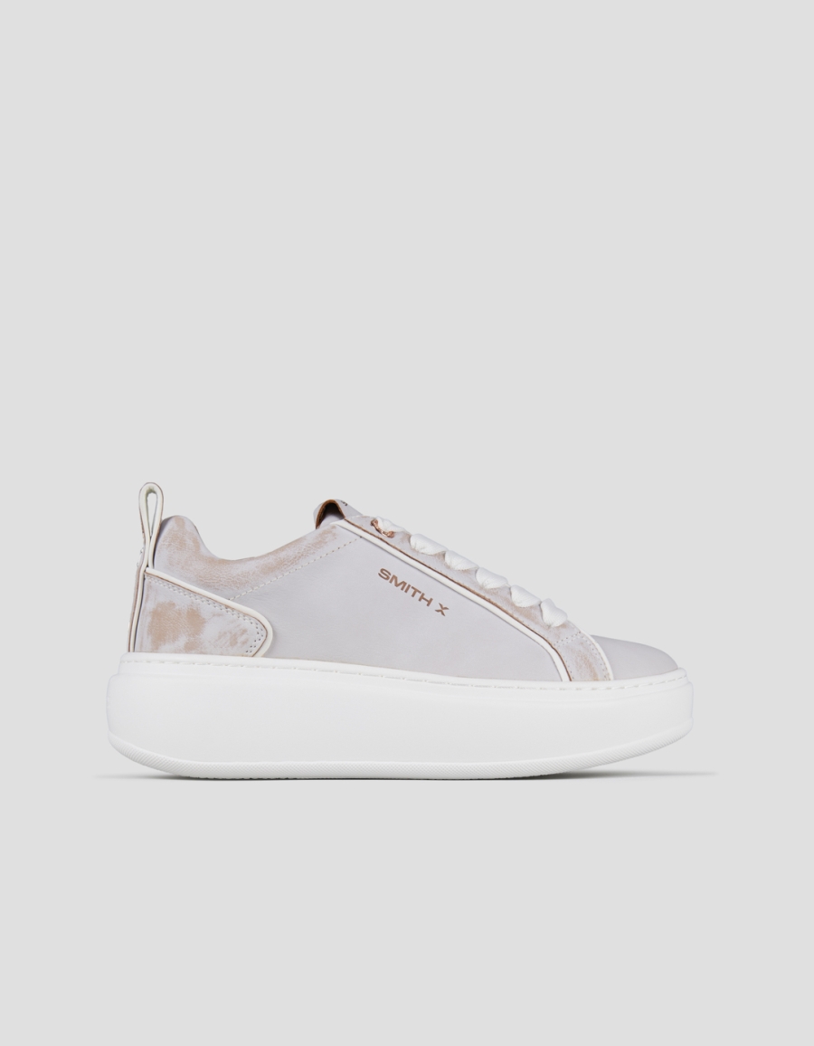 Sneakers Alexander Smith stone woman in bleached white and beige - 1
