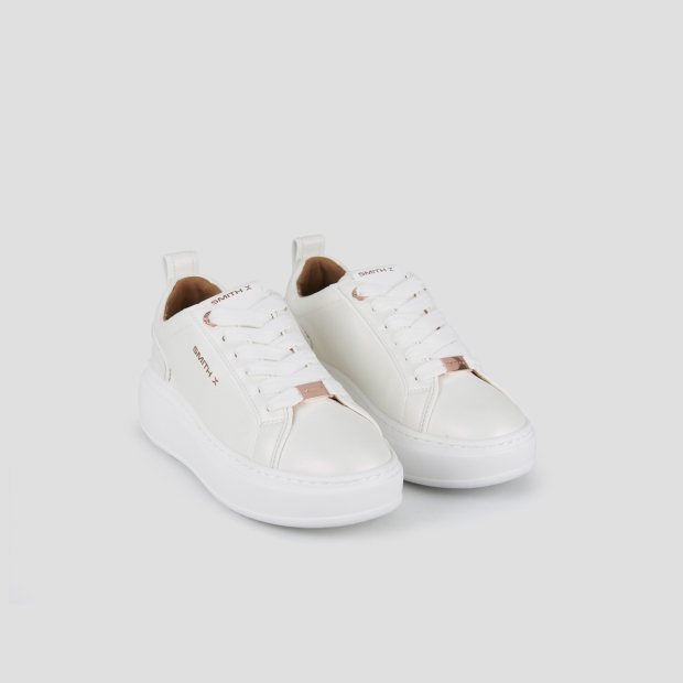 Sneakers Alexander Smith stone woman in white pearly tumbled - 4