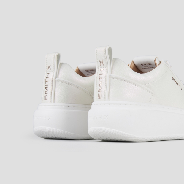 Sneakers Alexander Smith stone woman in white pearly tumbled - 5