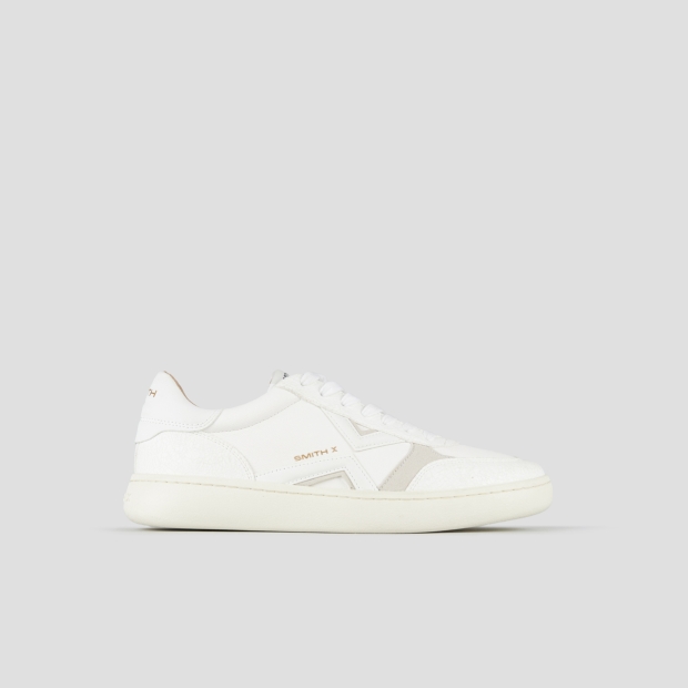 Sneakers Alexander Smith ocean man in white leather and cracklè details - 1