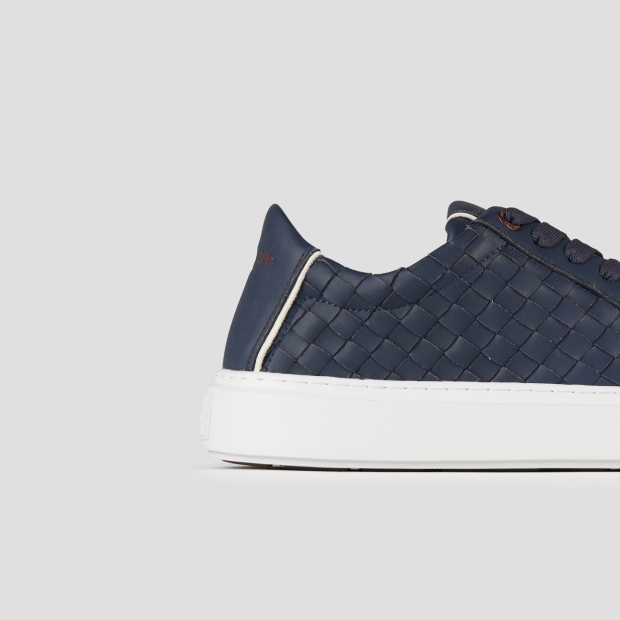 Sneakers Alexander Smith london man in blue woven leather - 3