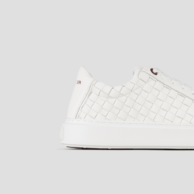 Sneakers Alexander Smith london man in white woven leather - 3