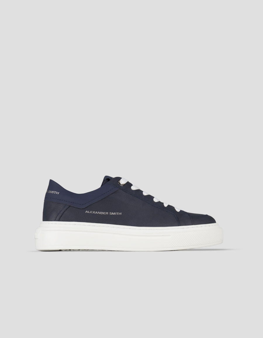Sneakers Alexander Smith regent man in blue goat leather and suede - 1