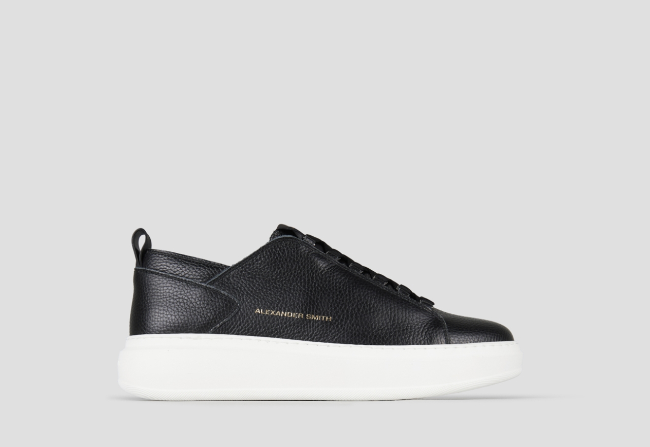 Sneakers Alexander Smith wembley man deconstructed in black tumbled leather - 1