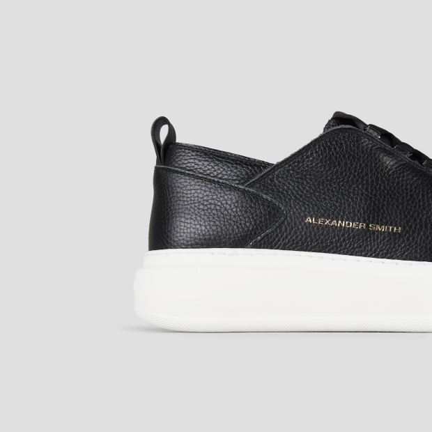 Sneakers Alexander Smith wembley man deconstructed in black tumbled leather - 3