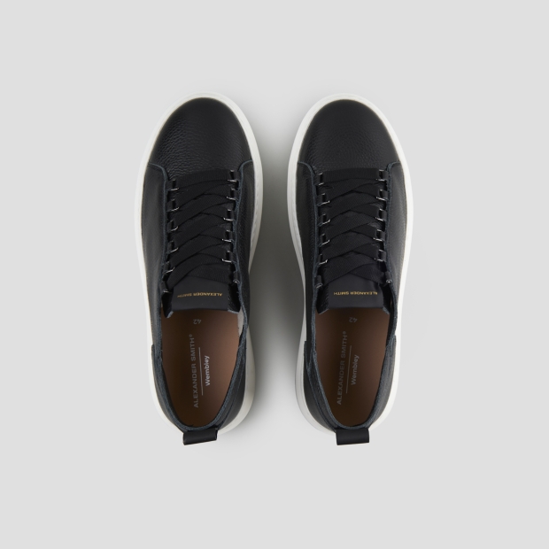 Sneakers Alexander Smith wembley man deconstructed in black tumbled leather - 6