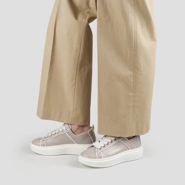 Sneakers Alexander Smith wembley woman deconstructed in grey tumbled leather - 2