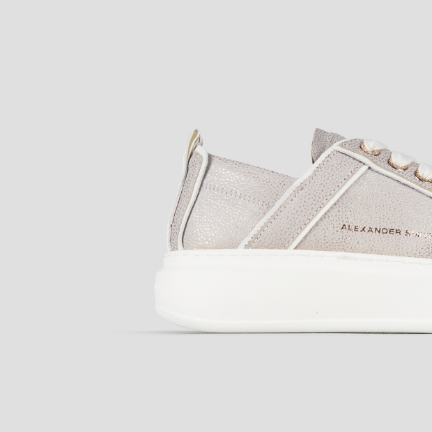 Sneakers Alexander Smith wembley woman deconstructed in grey tumbled leather - 3