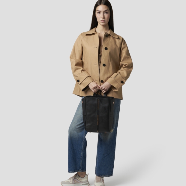 Sneakers Alexander Smith daisy backpack in black tumbled leather - 7