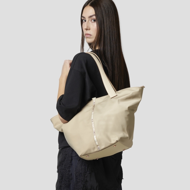 Sneakers Alexander Smith lauren large shoulder bag in ivory nylon - 2