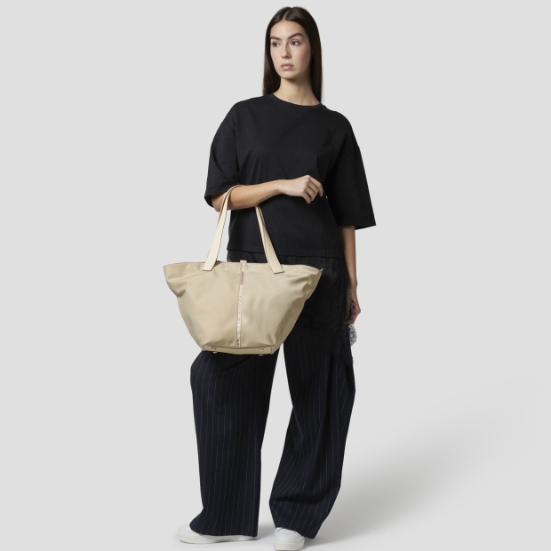 Sneakers Alexander Smith lauren large shoulder bag in ivory nylon - 7