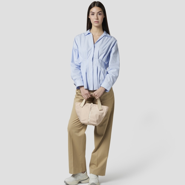 Sneakers Alexander Smith lauren small handbag with shoulder strap in light rose nylon - 7