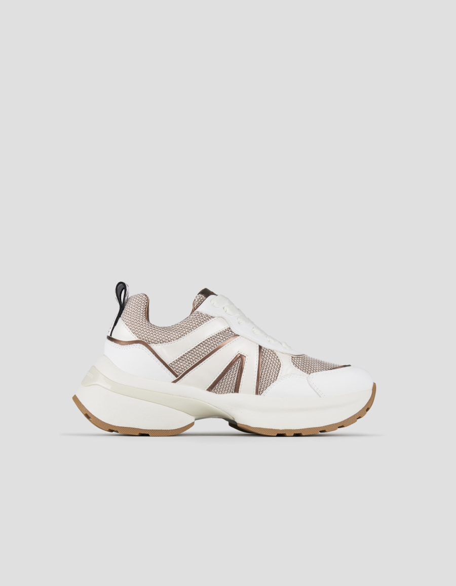 Sneakers Alexander Smith victoria woman in leather, bronze mesh and laminated details - 1