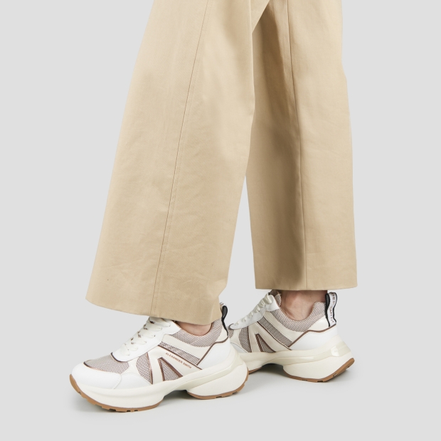 Sneakers Alexander Smith victoria woman in leather, bronze mesh and laminated details - 2