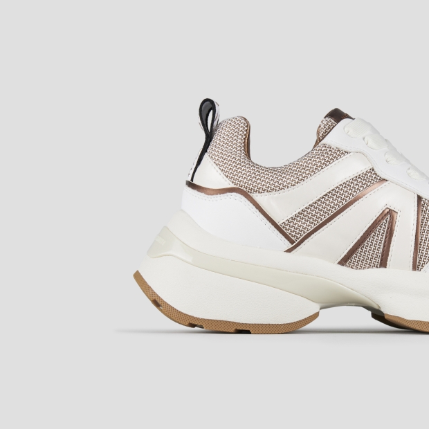 Sneakers Alexander Smith victoria woman in leather, bronze mesh and laminated details - 3