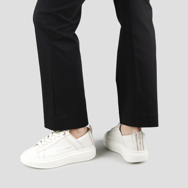 Sneakers Alexander Smith wembley woman deconstructed in white leather - 2