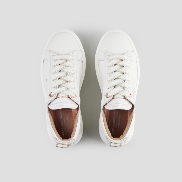 Sneakers Alexander Smith wembley woman deconstructed in white leather - 6