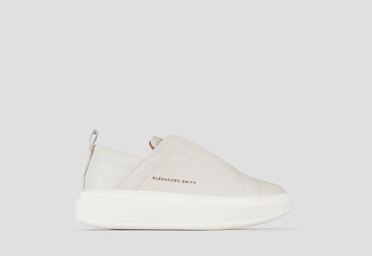 Sneakers Alexander Smith wembley slip-on woman in white leather - 1