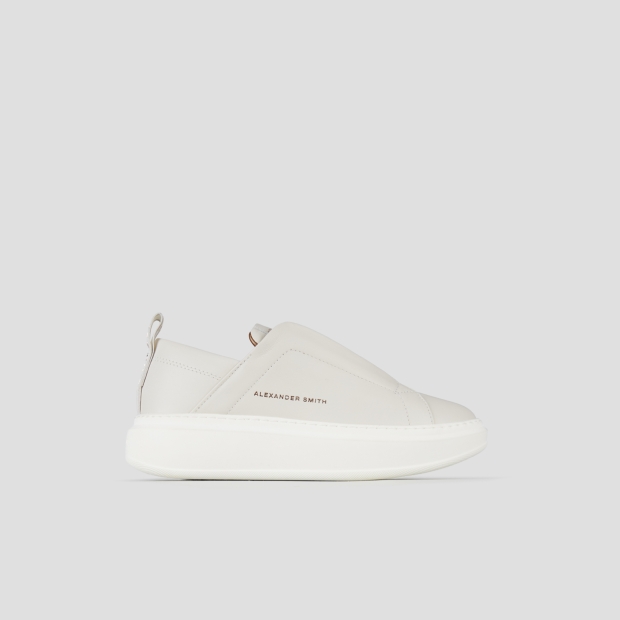 Sneakers Alexander Smith wembley slip-on woman in white leather - 1