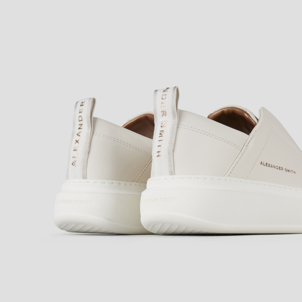 Sneakers Alexander Smith wembley slip-on woman in white leather - 5