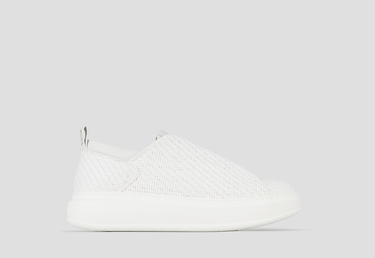 Sneakers Alexander Smith wembley slip-on man in white woven leather - 1