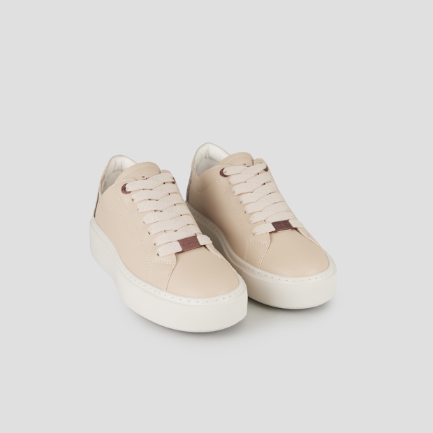 Sneakers Alexander Smith london woman deconstructed in beige nappa leather - 4