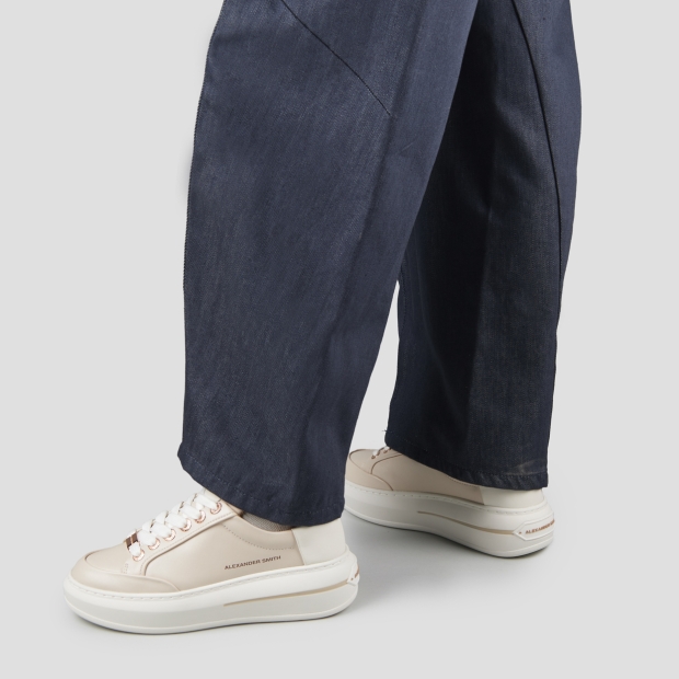 Sneakers Alexander Smith lancaster woman in rose leather and white back - 2