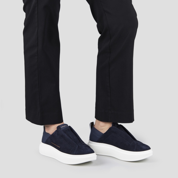 Sneakers Alexander Smith wembley slip-on woman in blue suede - 2