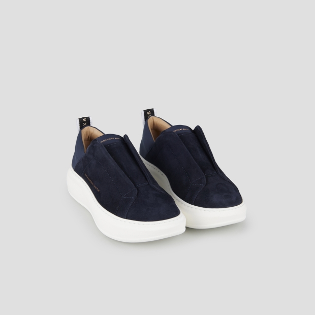 Sneakers Alexander Smith wembley slip-on woman in blue suede - 4