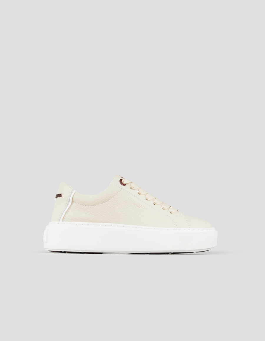 Sneakers Alexander Smith london woman in cream tumbled leather - 1